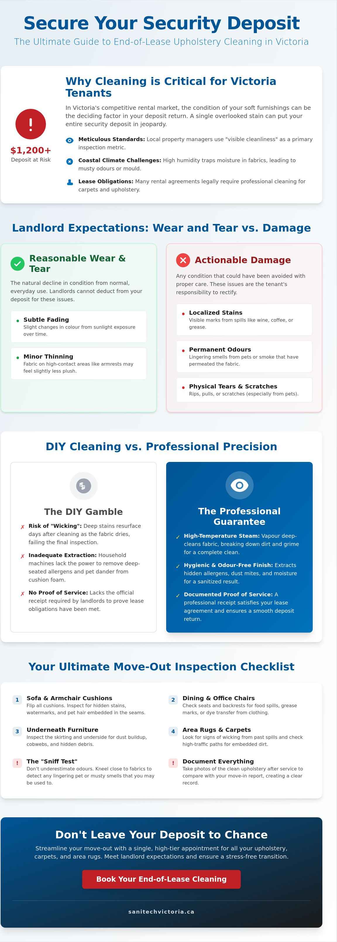 End of Lease Upholstery Cleaning Victoria: The 2026 Tenant’s Move-Out Checklist